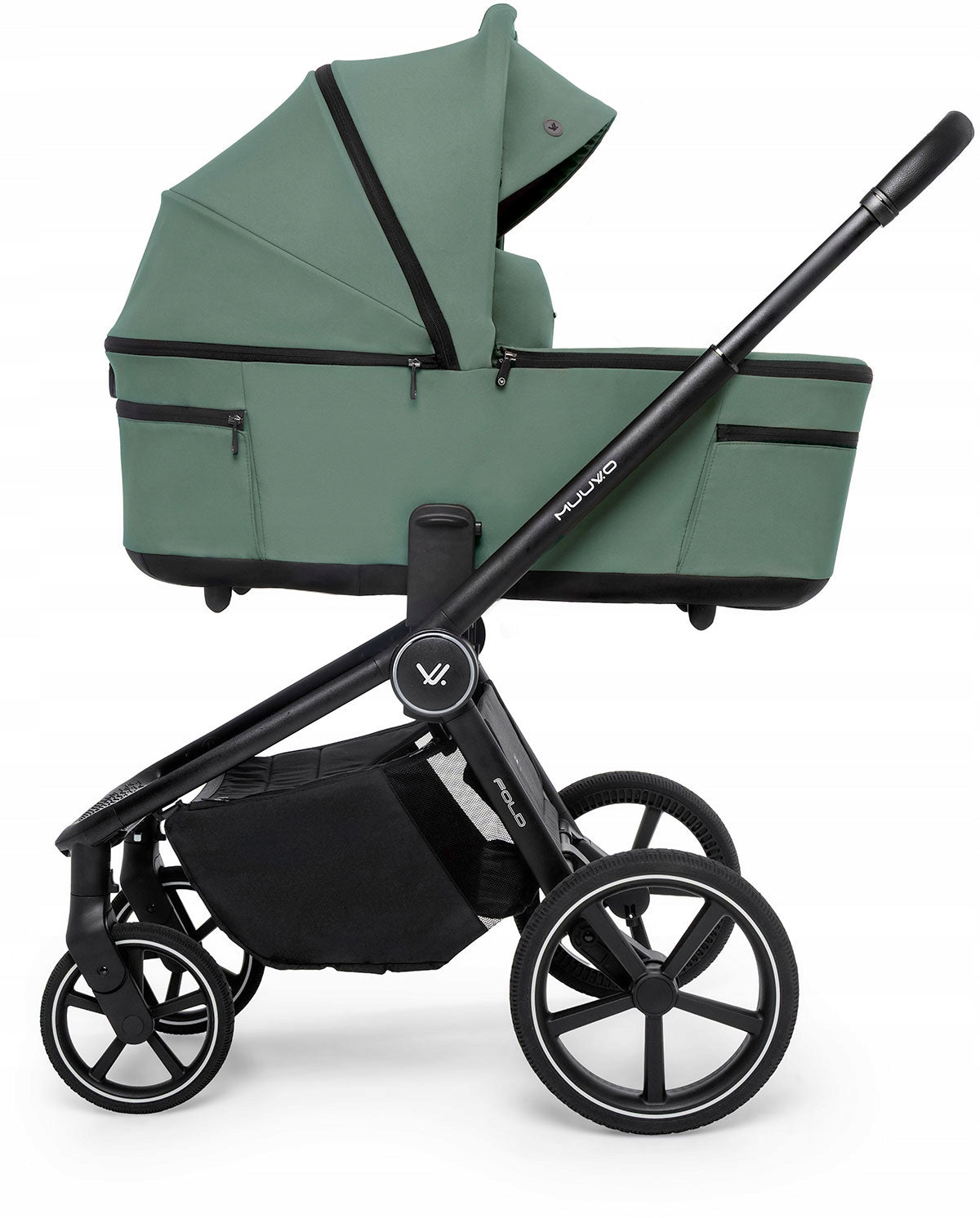 MUUVO FOLD 2in1 Pine Green FOLDING WITH GONDOLA + ADAPTERS FOR CAR SEAT