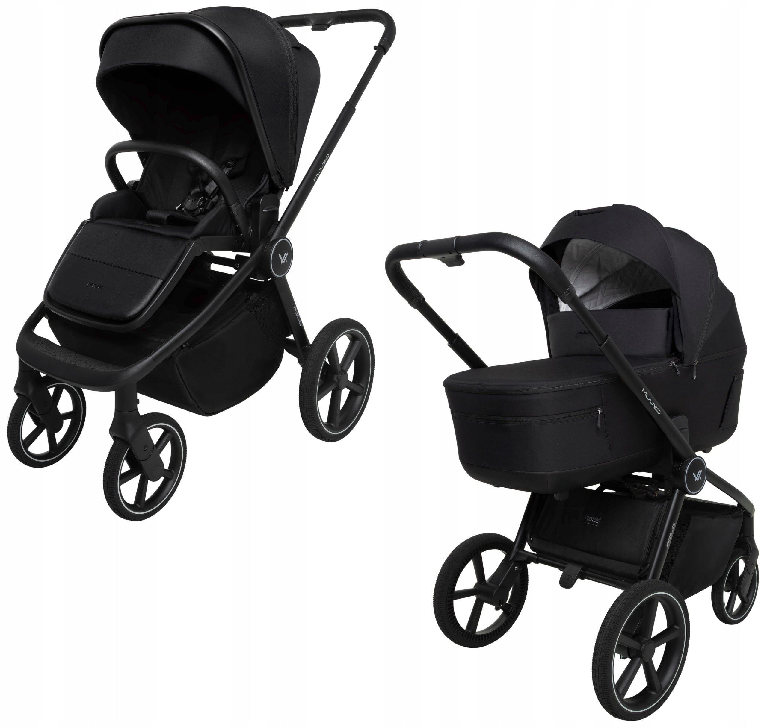 MUUVO FOLD TROLLEY 2in1 FOLDING WITH GONDOLA 2 SEAT HEIGHTS + ACCESSORIES Manufacturer code 5904261051083