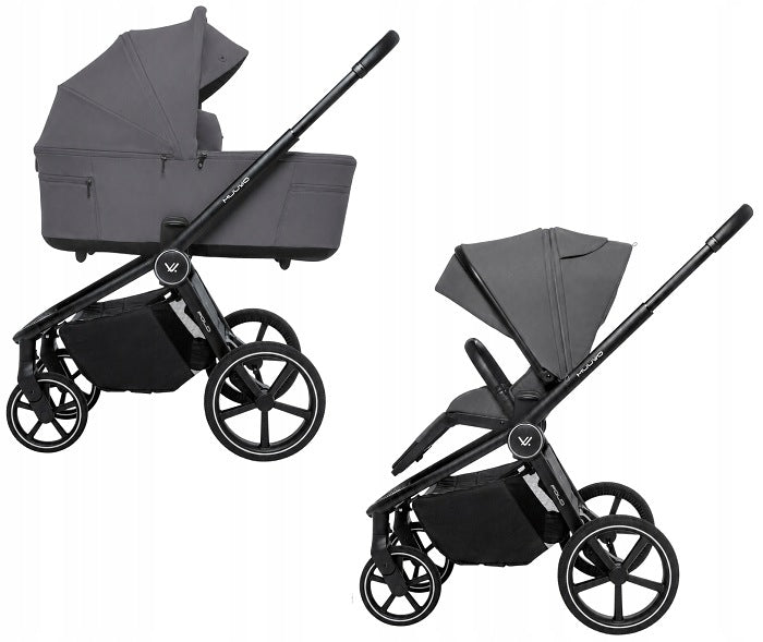 MUUVO FOLD TROLLEY 2in1 FOLDING WITH GONDOLA 2 SEAT HEIGHTS + ACCESSORIES