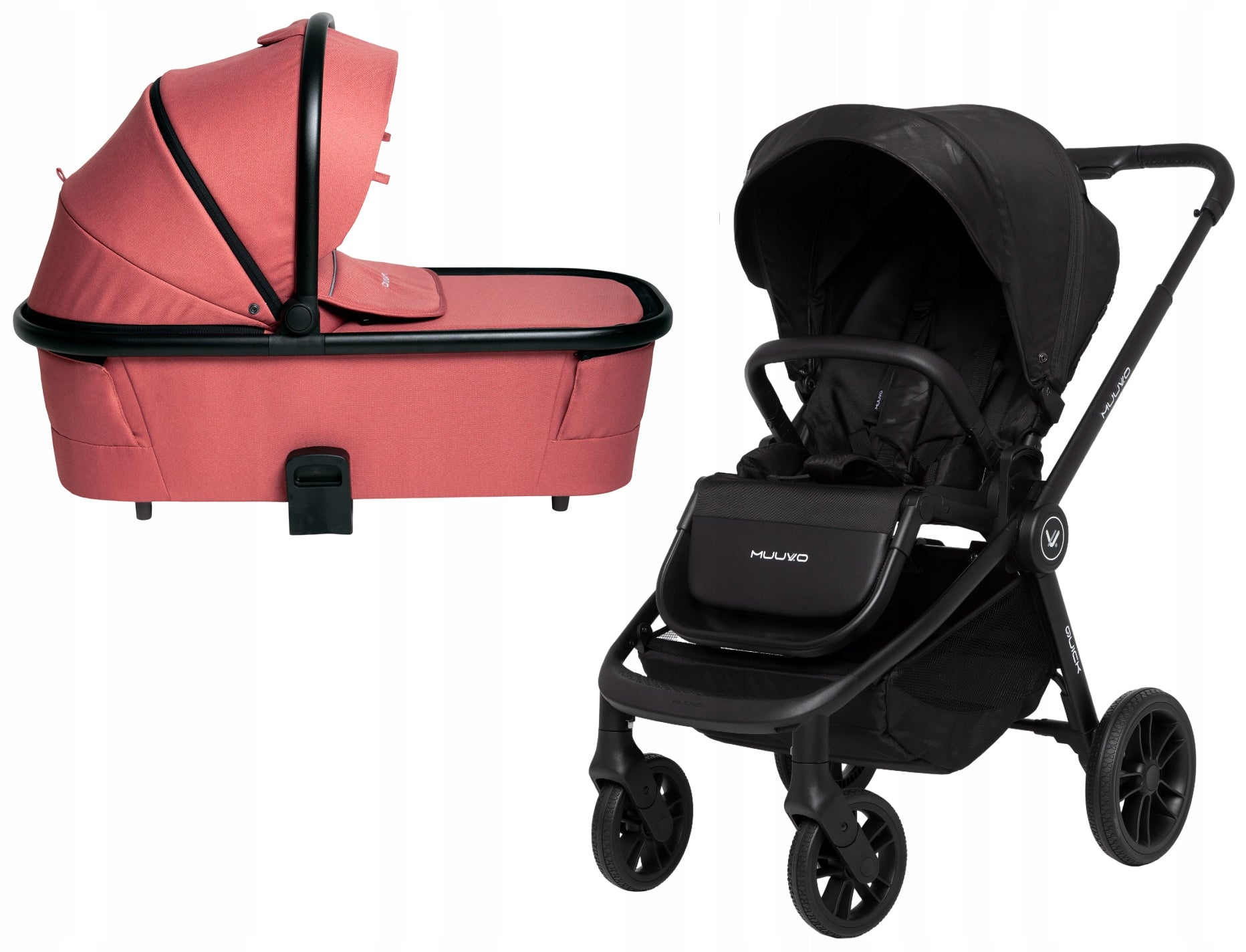 MUUVO MULTIFUNCTIONAL STROLLER 2in1: STROLLER QUICK BASIC +LARGE GONDOLA 3.0 XL
