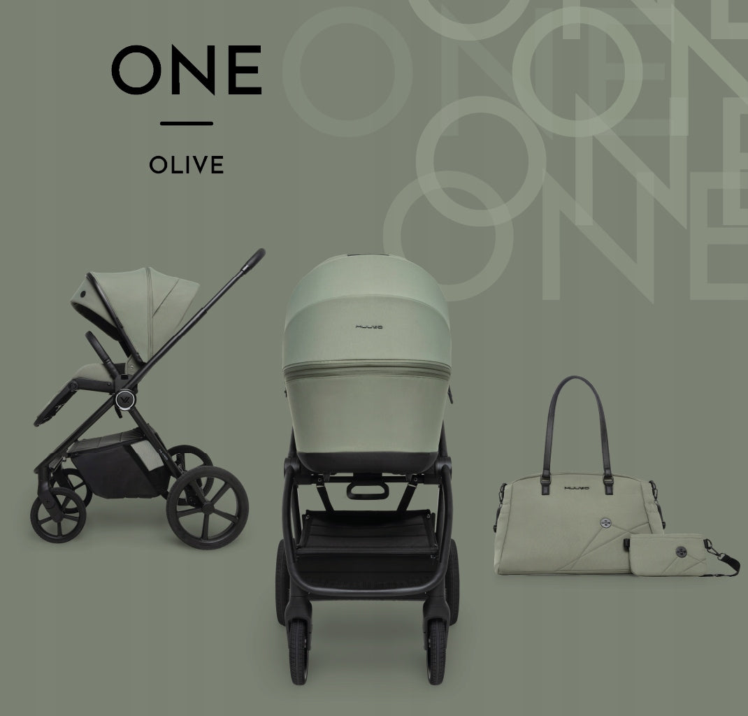 MUUVO ONE BABY STROLLER 2in1 GONDOLA STROLLER ACCESSORIES OLIVE GREEN Packaging status original