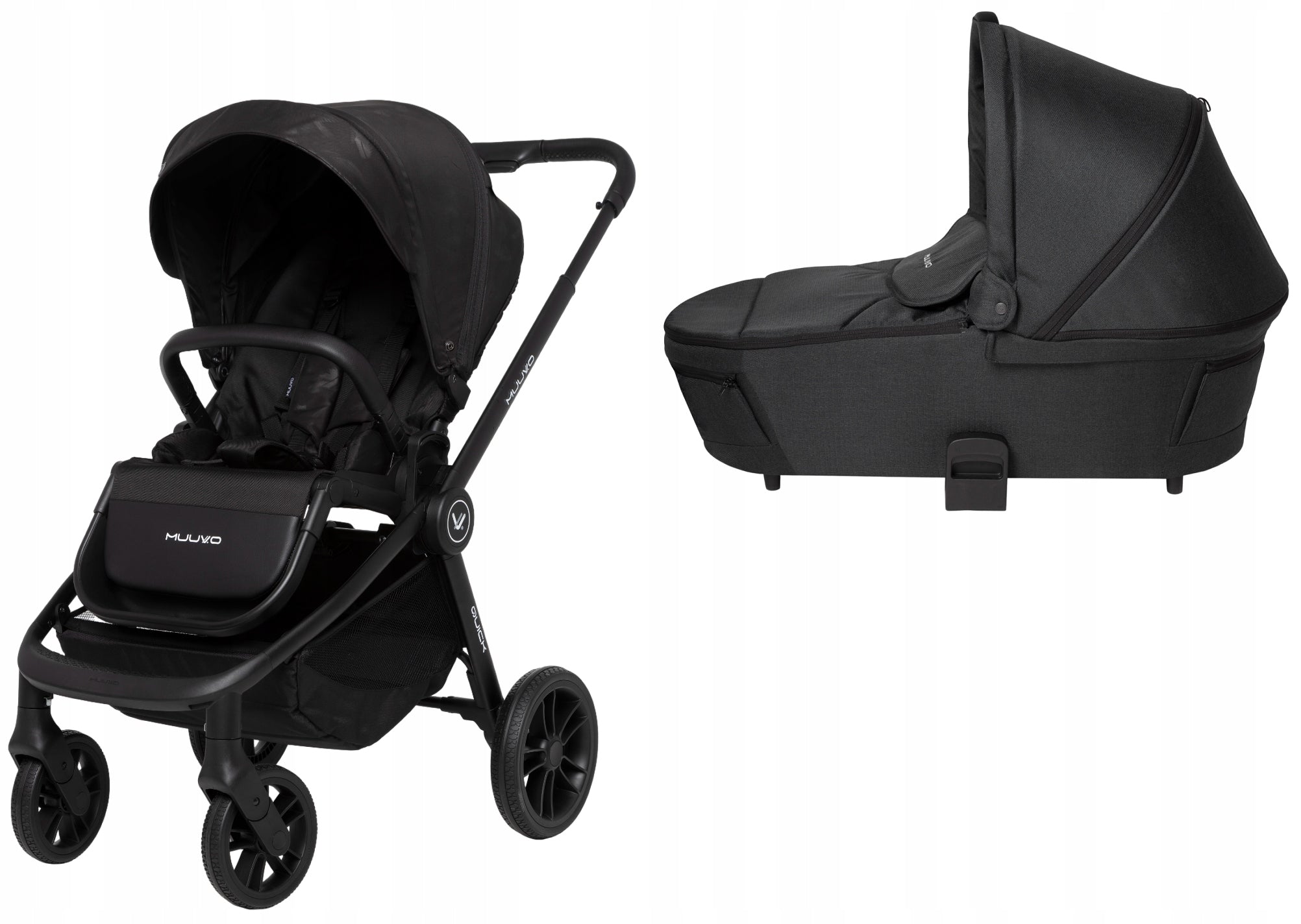MUUVO STROLLER QUICK BASIC +GONDOLA QUICK 3.0 SLEEPING BAG ACCESSORIES