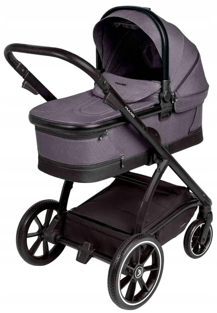 MUUVO TRICK STROLLER 2in1 DEEP-WALKING BAG IRON GRAPHITE MEGA XL SET! Packaging status original