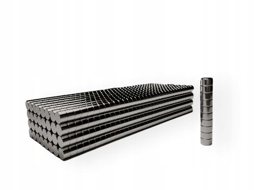 MW 5x3 mm NEODYMIUM CYLINDRICAL MAGNET NEODYMIUM MAGNETS 50pcs. Packaging status original