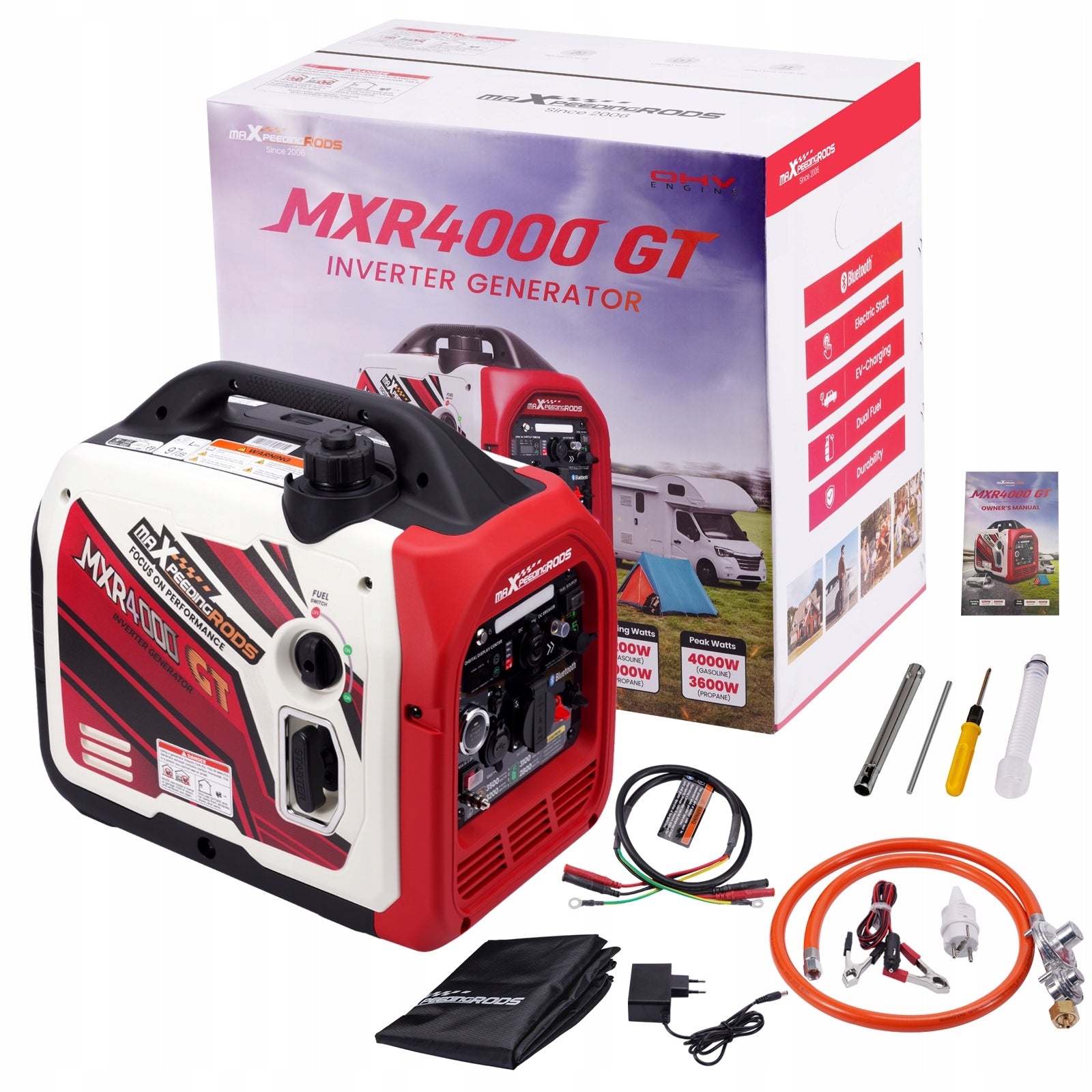 MXR4000GT LPG generator set Petrol Bluetooth MaXpeedingrods Brand Maxpeedingrods