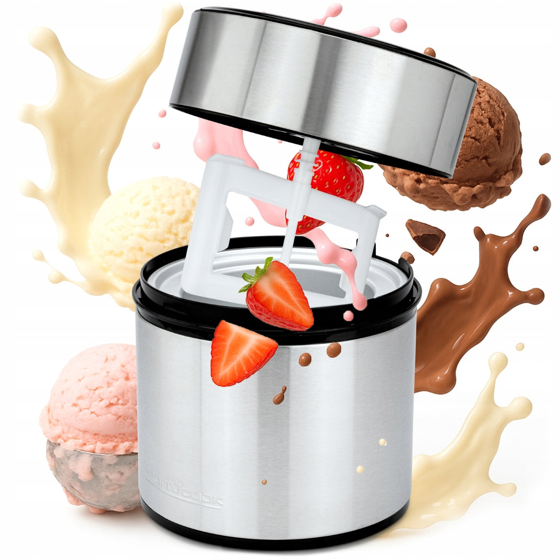 Machine for making ice cream, sobers, yogurt homemade ice cream maker ProfiCook PC-IC