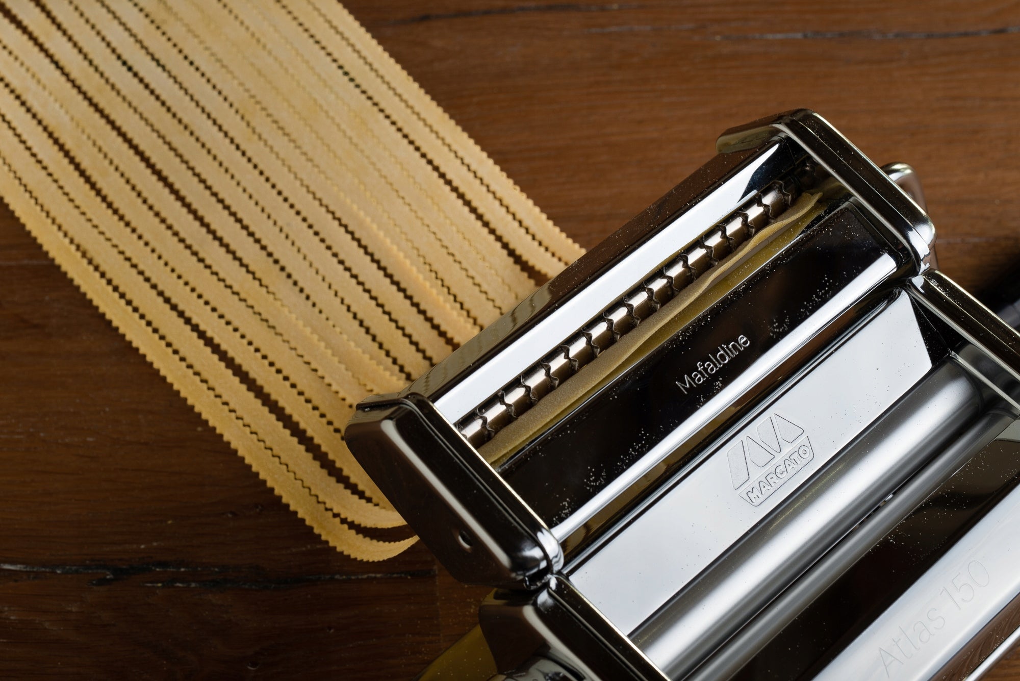 Mafaldine 8 mm Pasta Attachment Marcato Atlas Packaging status original