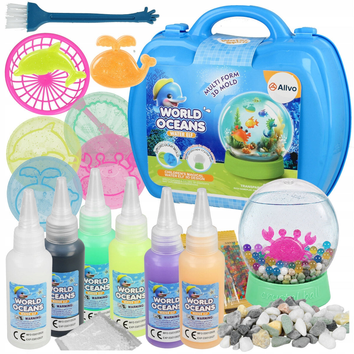 Magic Gel Water Toy Figurines Creative Kids Set AQUA GEL