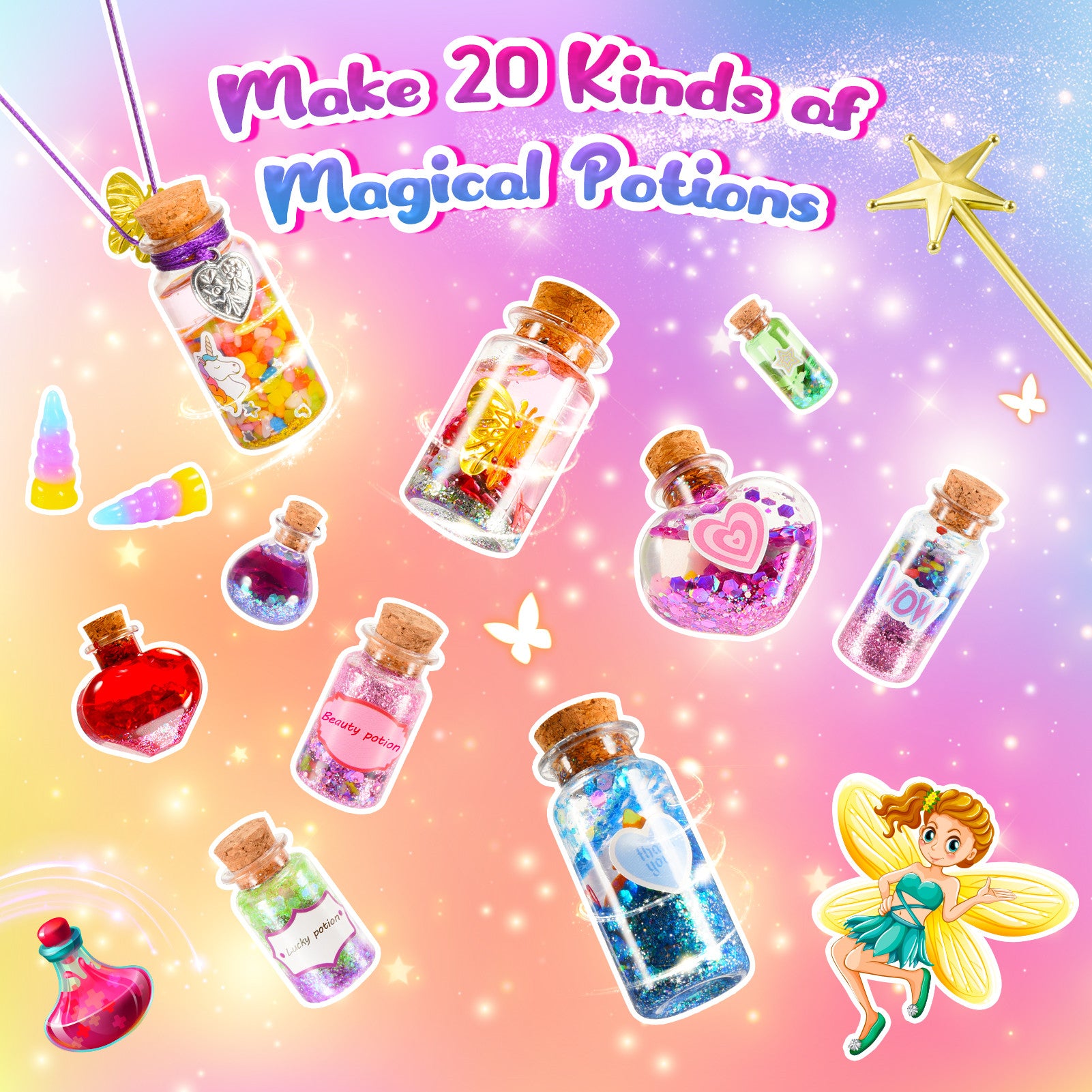 Magic Potion Set,Ten Potion Recipes,Halloween Gifts EAN (GTIN) 0755799358541