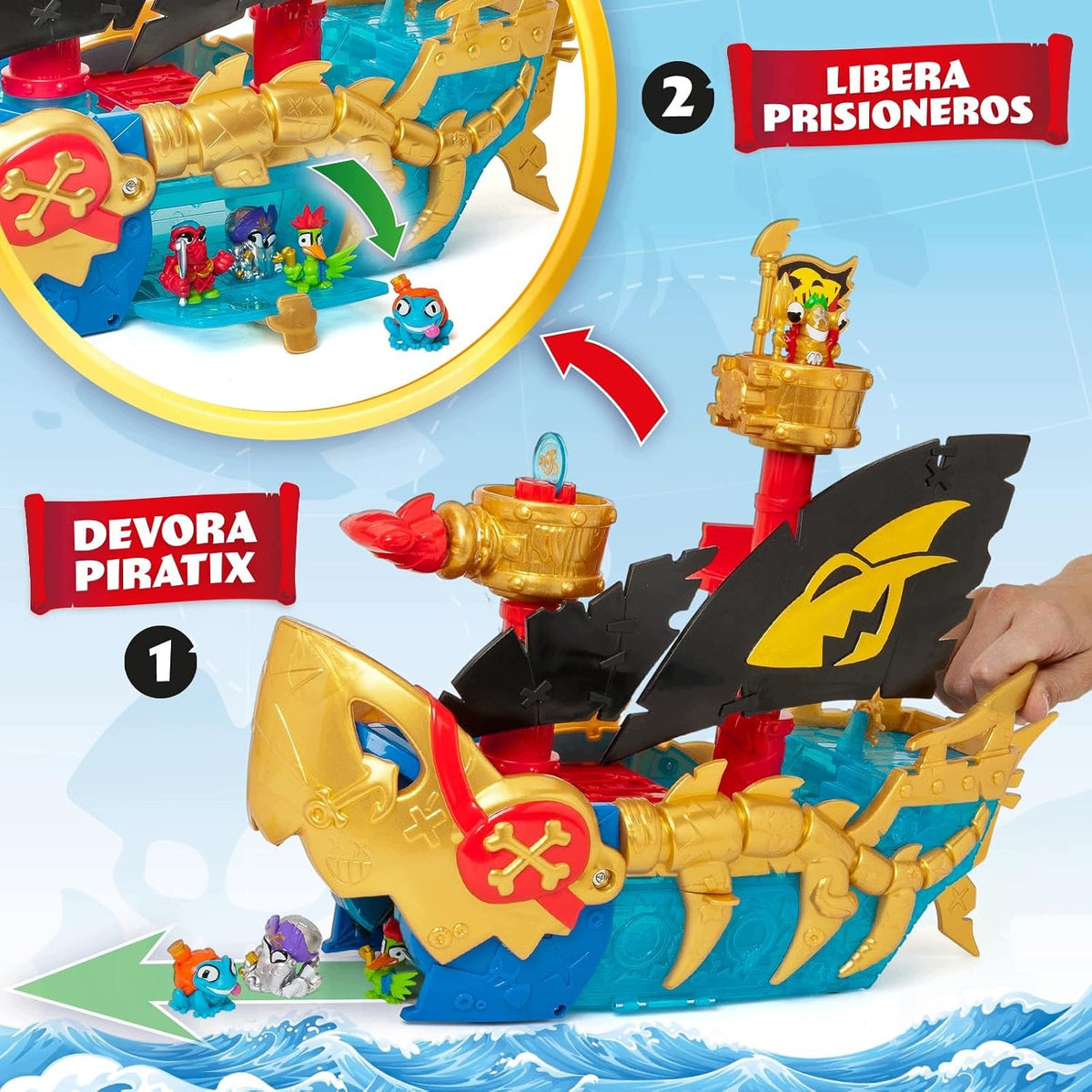 MagicBox - PIRATIX Shark Ship - Shark Ship - set with figurine Manufacturer code 052099
