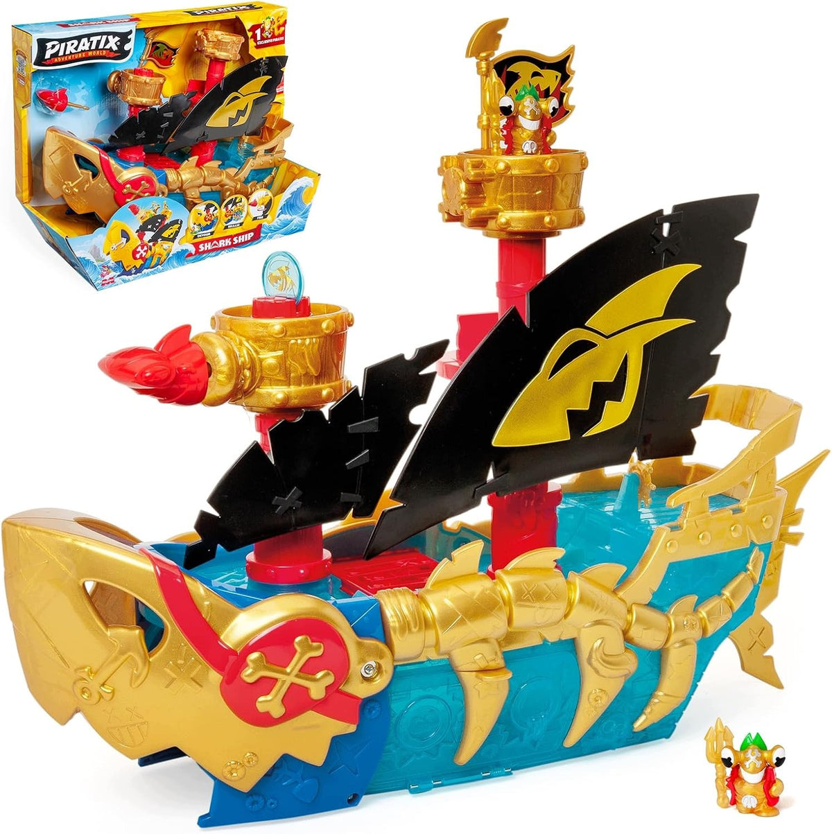 MagicBox - PIRATIX Shark Ship - Shark Ship - set with figurine