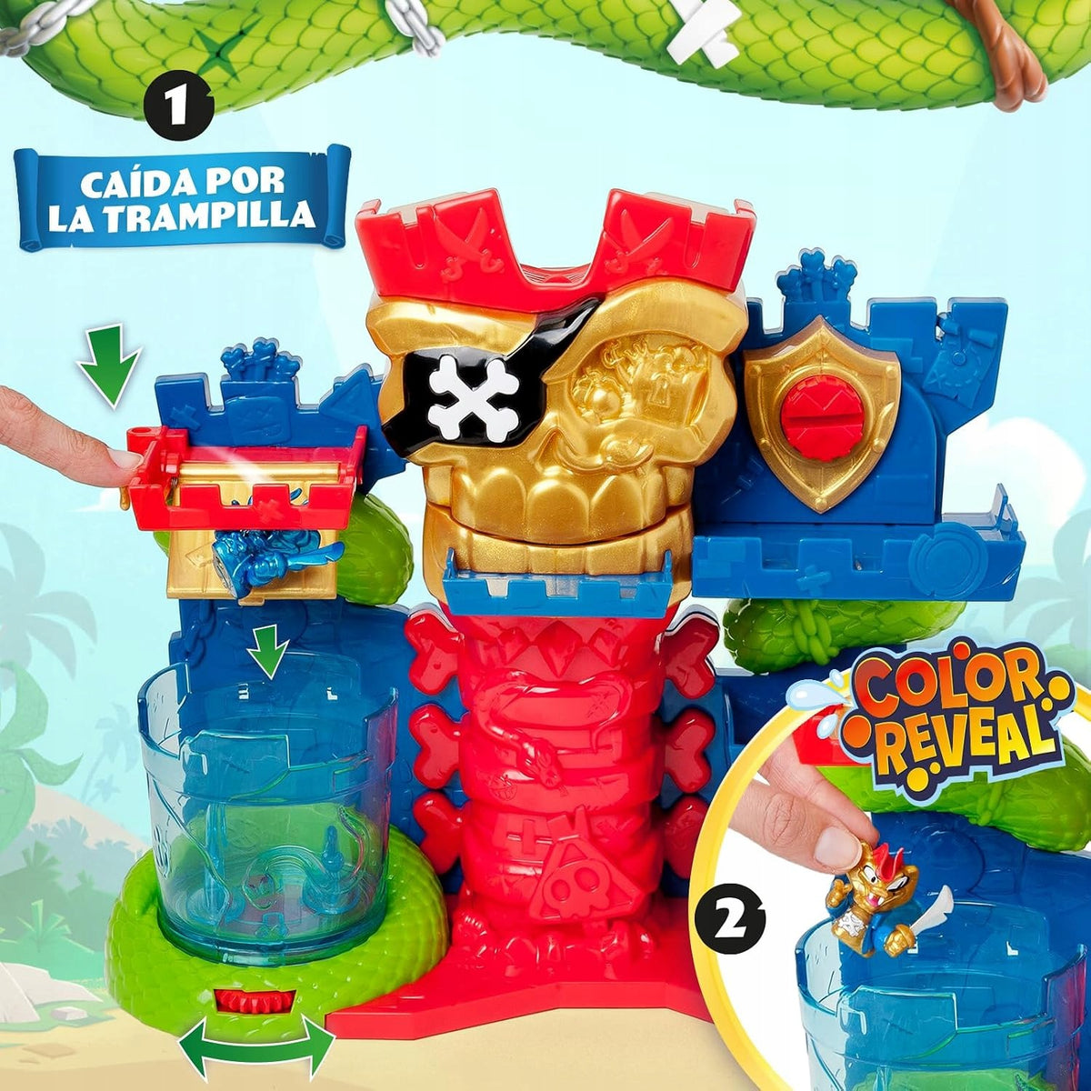 MagicBox - PIRATIX Skull Fortress - Skull Fortress - set with figurine Manufacturer code 052075