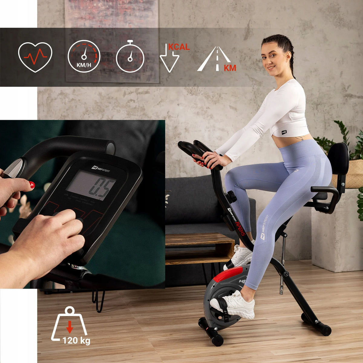 Magnetic Bike Xbike Folding Training Stationary Adjustment 120kg Packaging status original