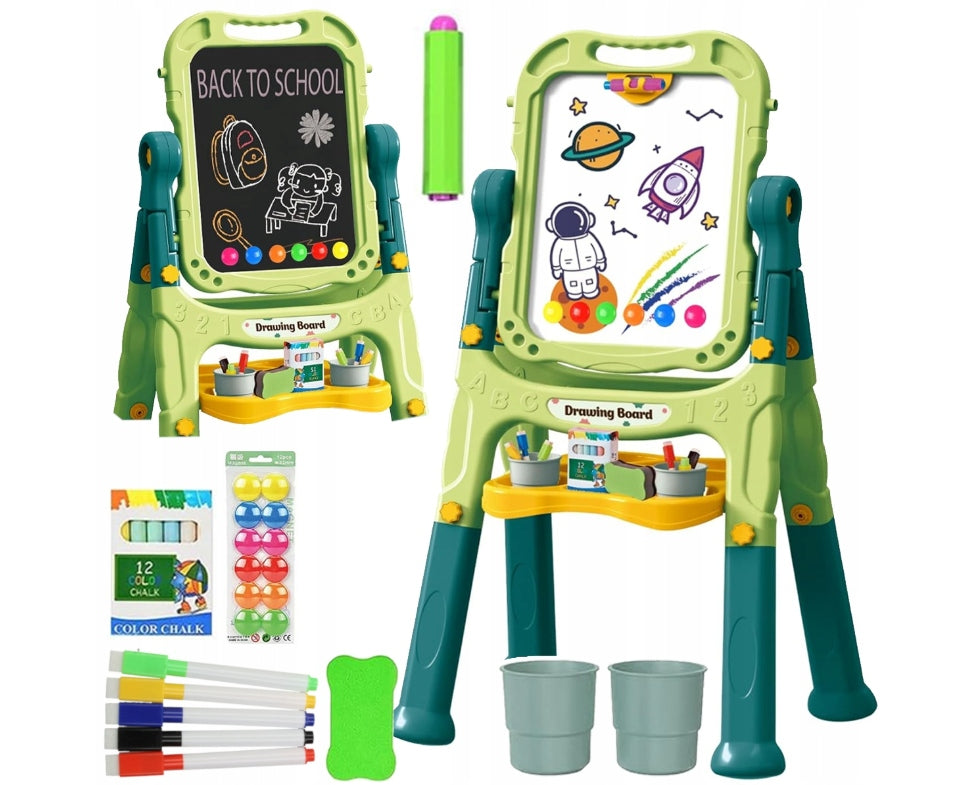 Magnetic Chalkboard Rotating Dry Erase Educational for Kids