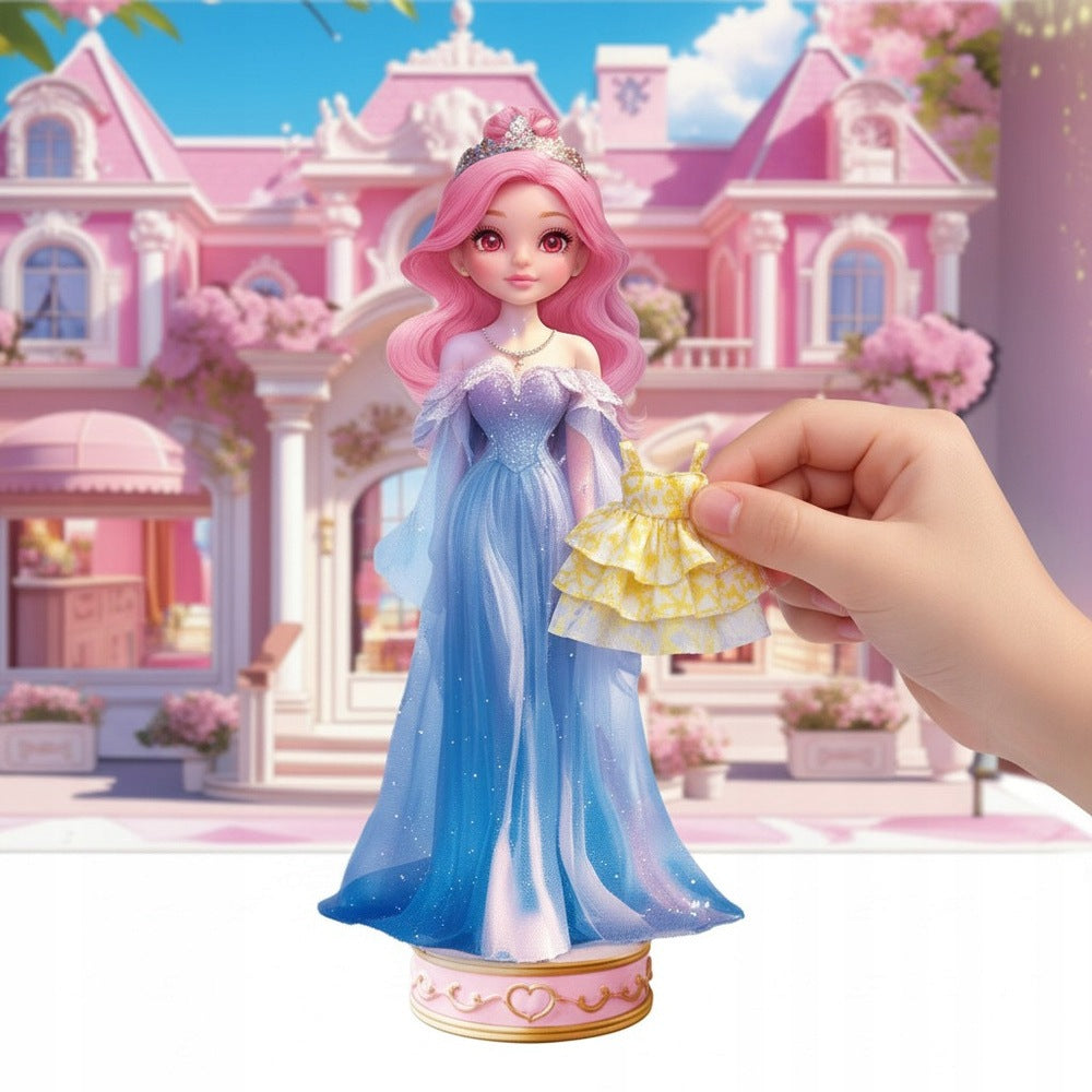 Magnetic Doll For Dressing Clothes Changing Room 3D Fashion For Kids Kid's age 3＋ years