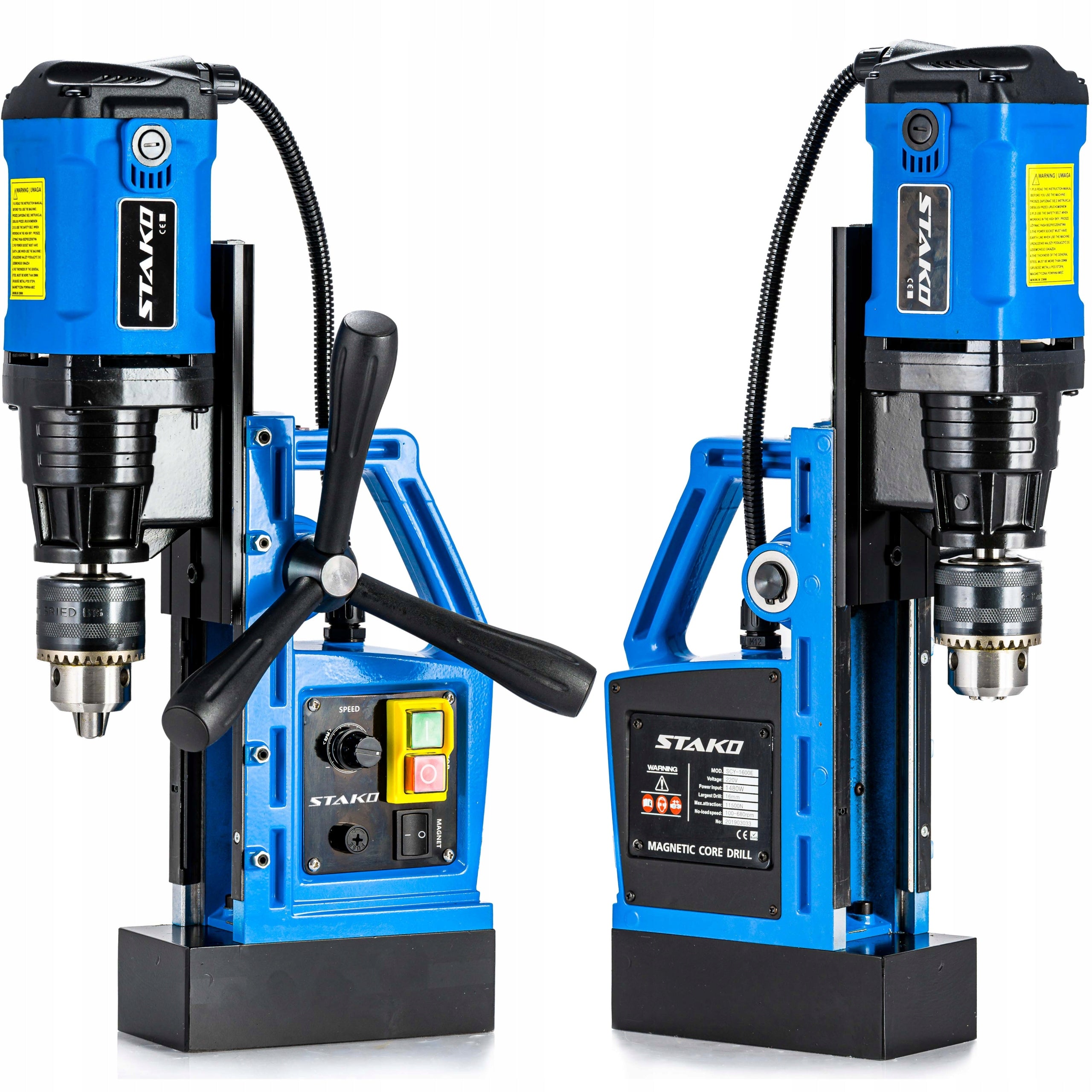 Magnetic Drill Small Light fi40mm 1480W 10kg Magnet STAKO EAN (GTIN) 5908263360006