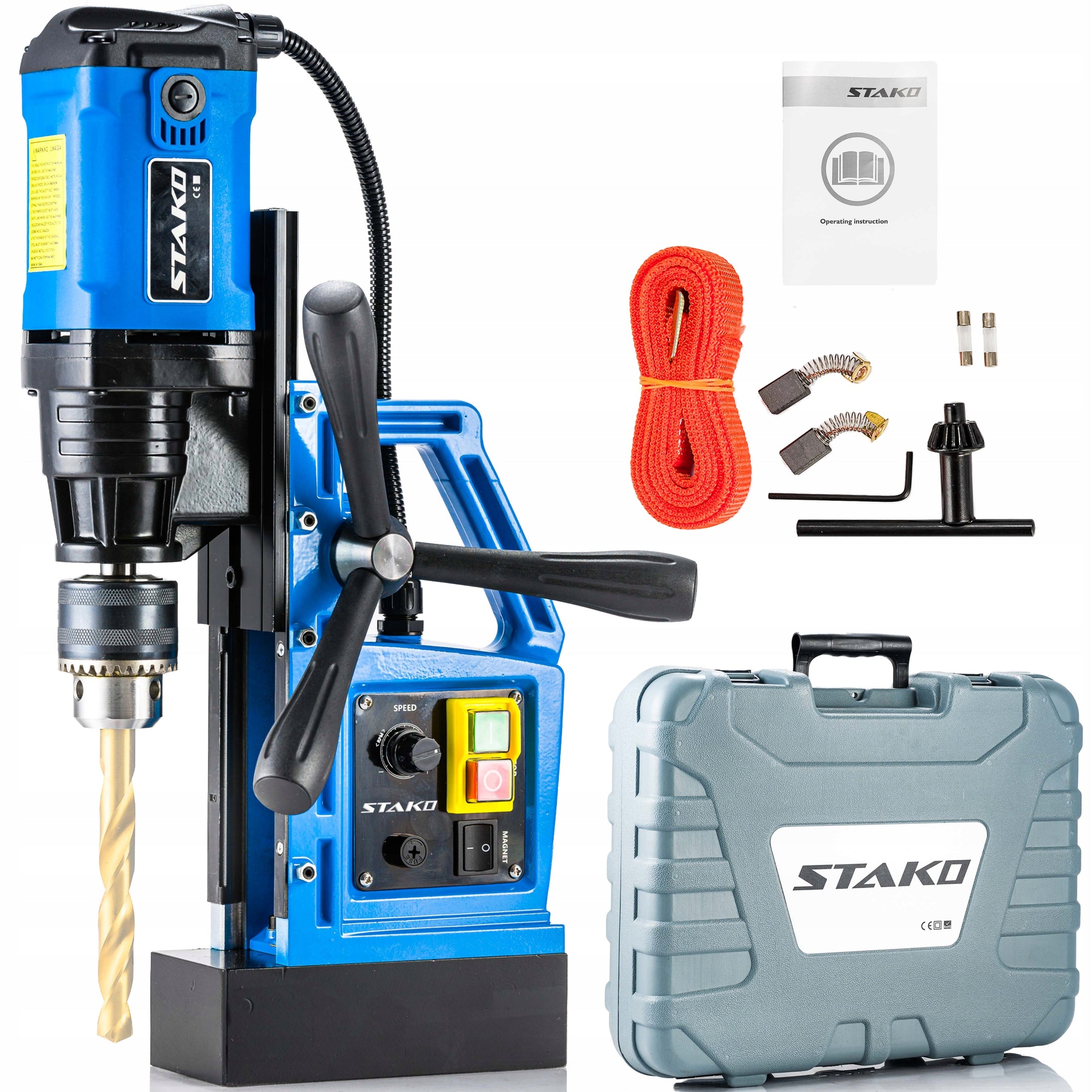 Magnetic Drill Small Light fi40mm 1480W 10kg Magnet STAKO