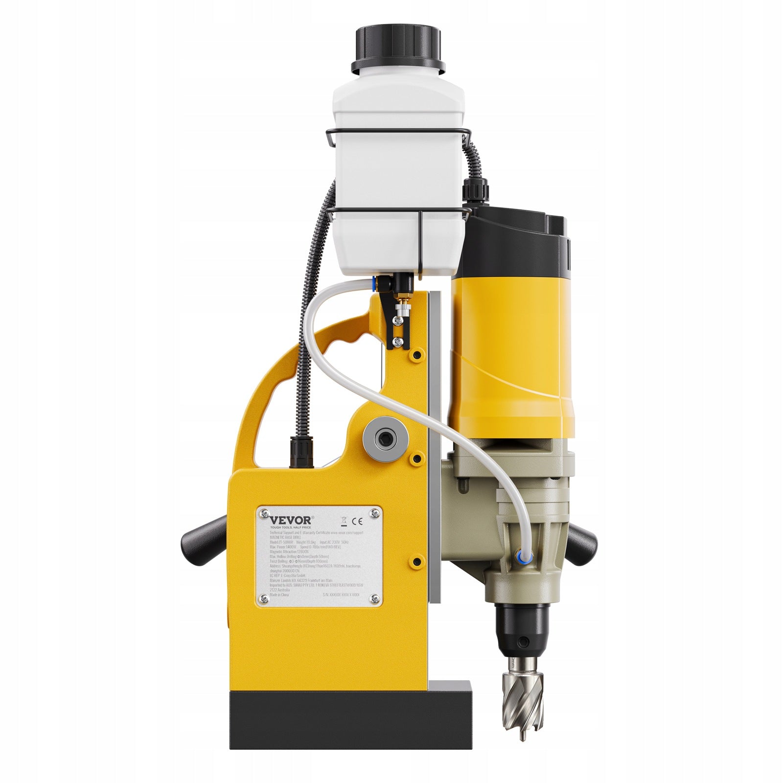 Magnetic Drilling Machine 1400W 12500N Electric With 6 Core Drill Bits Brand Vevor