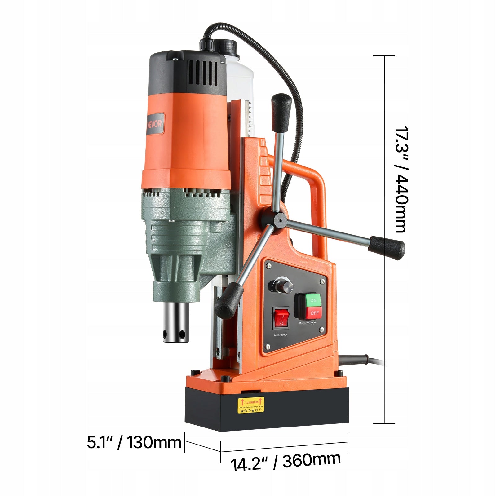 Magnetic Drilling Machine 1550W 0–550 RPM Efficient Magnetic Base Manufacturer code CLZMHZKXZ50MOCXTG