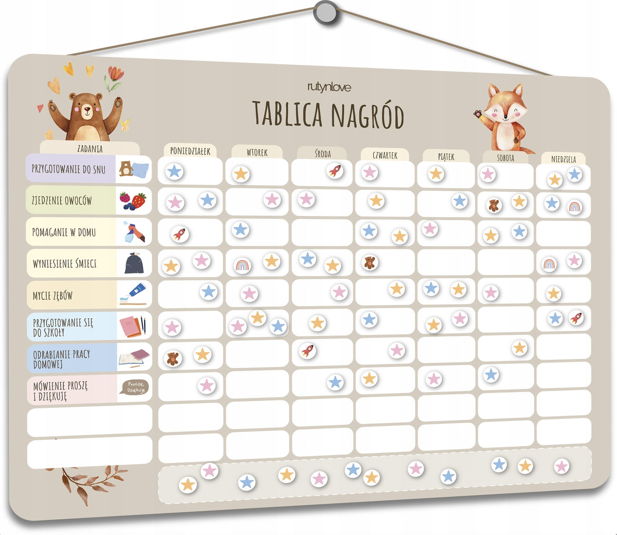 Magnetic Motivational Board - Children's Planner Good Behavior Science