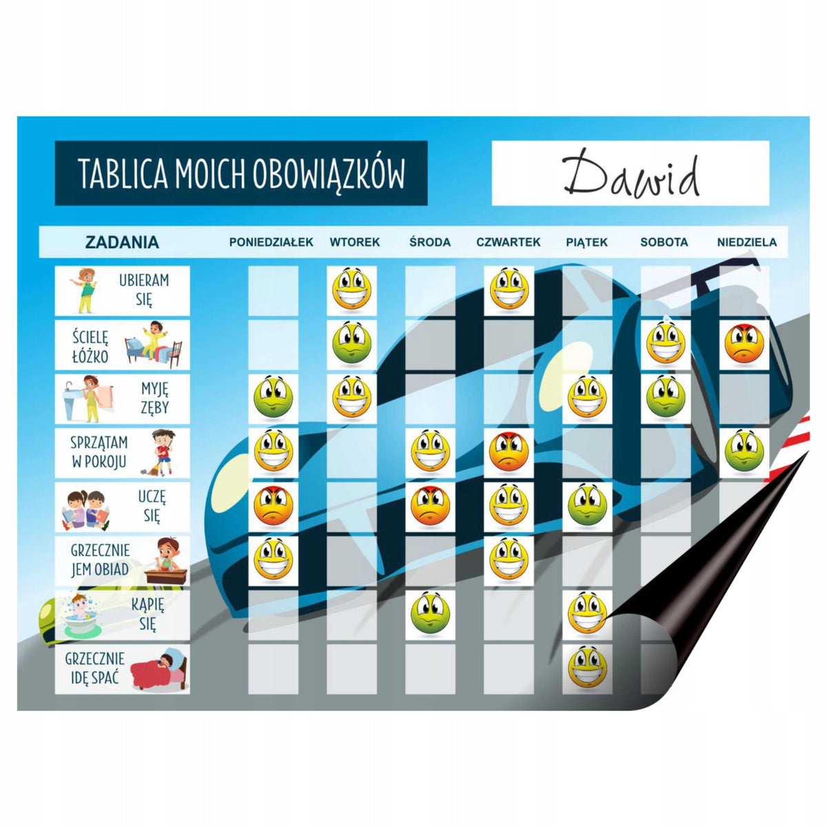 Magnetic Planner Motivational Board Task List for Kids + Emotes