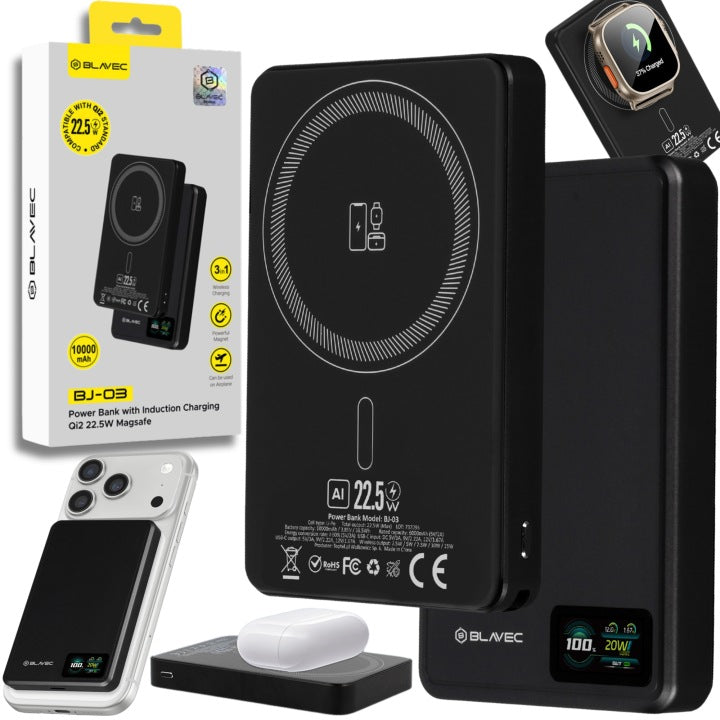 Magnetic Powerbank with Magsafe - Inductive Wireless iPhone 10000 mAh