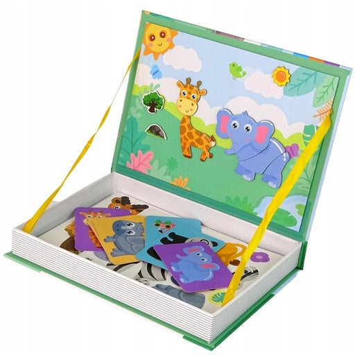 Magnetic Puzzle African Animals for Kids Magnetic Book Puzzle Packaging status original