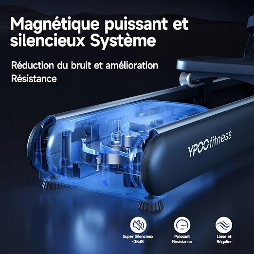 Magnetic Rowing Machine Folding YPOO Training For Home Exercise Bike 150kg Quiet Manufacturer code B0F3XFV251