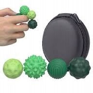Magnetic Sensory Anti-Stress Balls with Case: 4 zt green Number of items 4