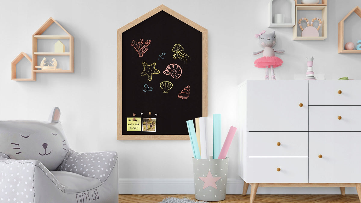 Magnetic board HOUSE black chalk XL set EAN (GTIN) 5902622415574