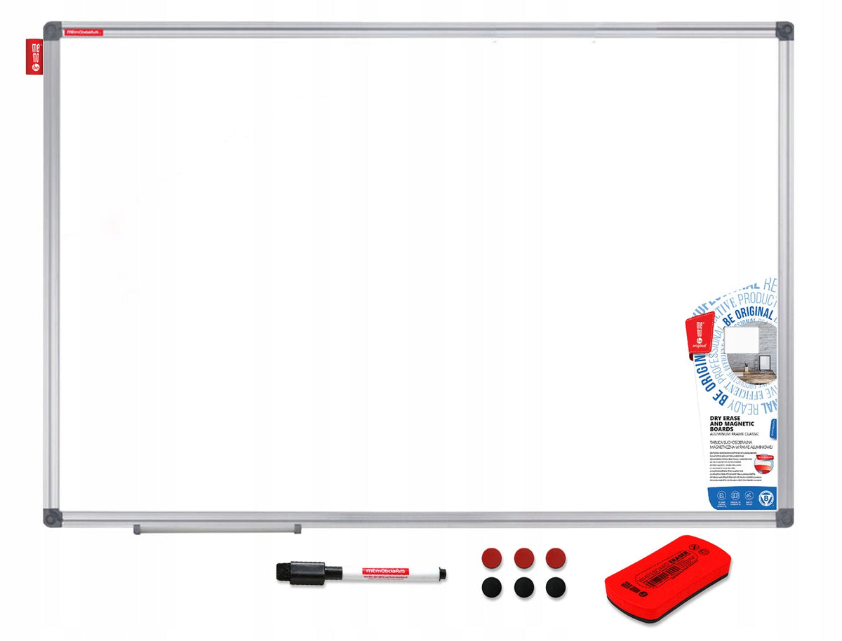 Magnetic dry erase writing board 120x90cm for wall + freebie Packaging status original