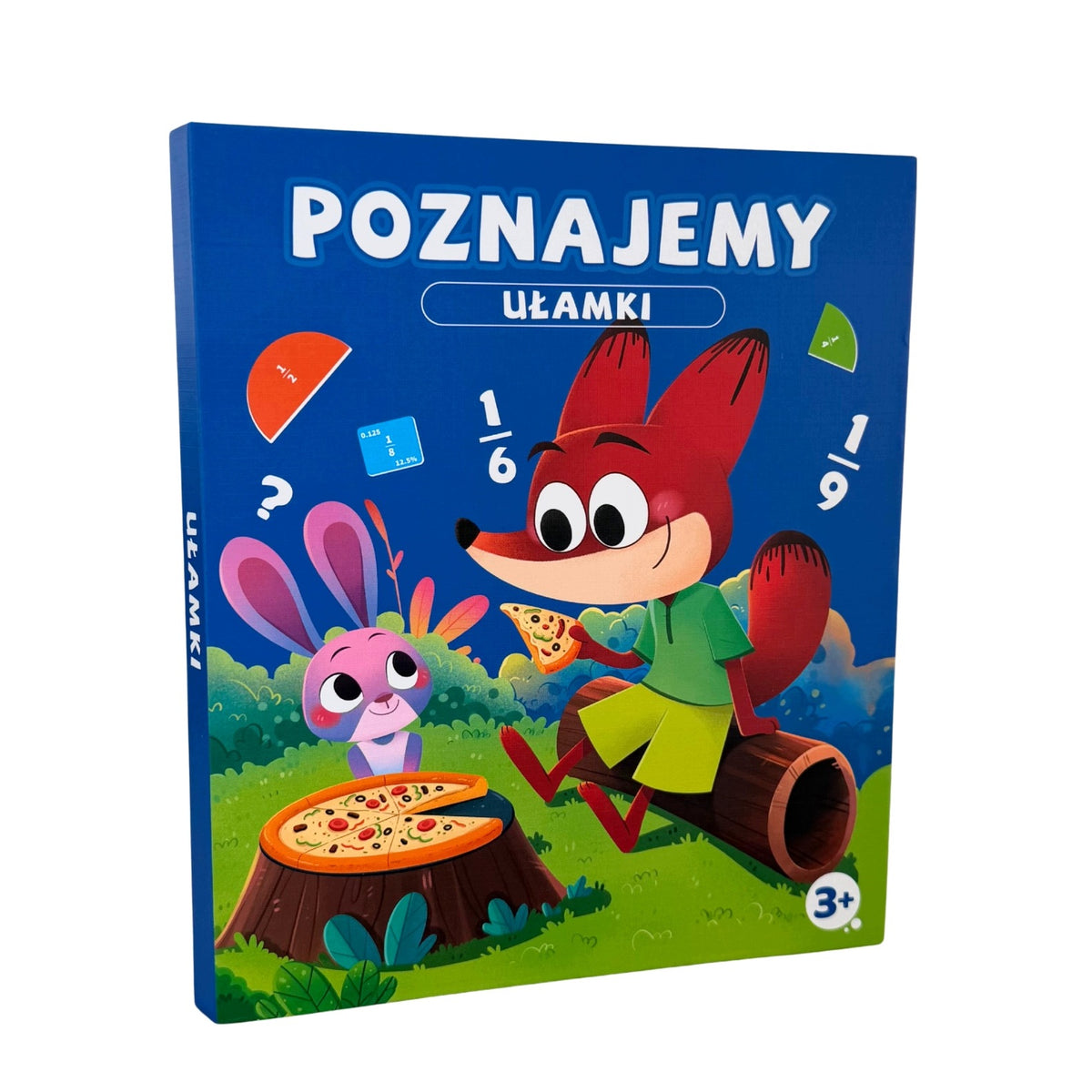 Magnetic educational book "We know fractions" in Polish + pen Packaging status original