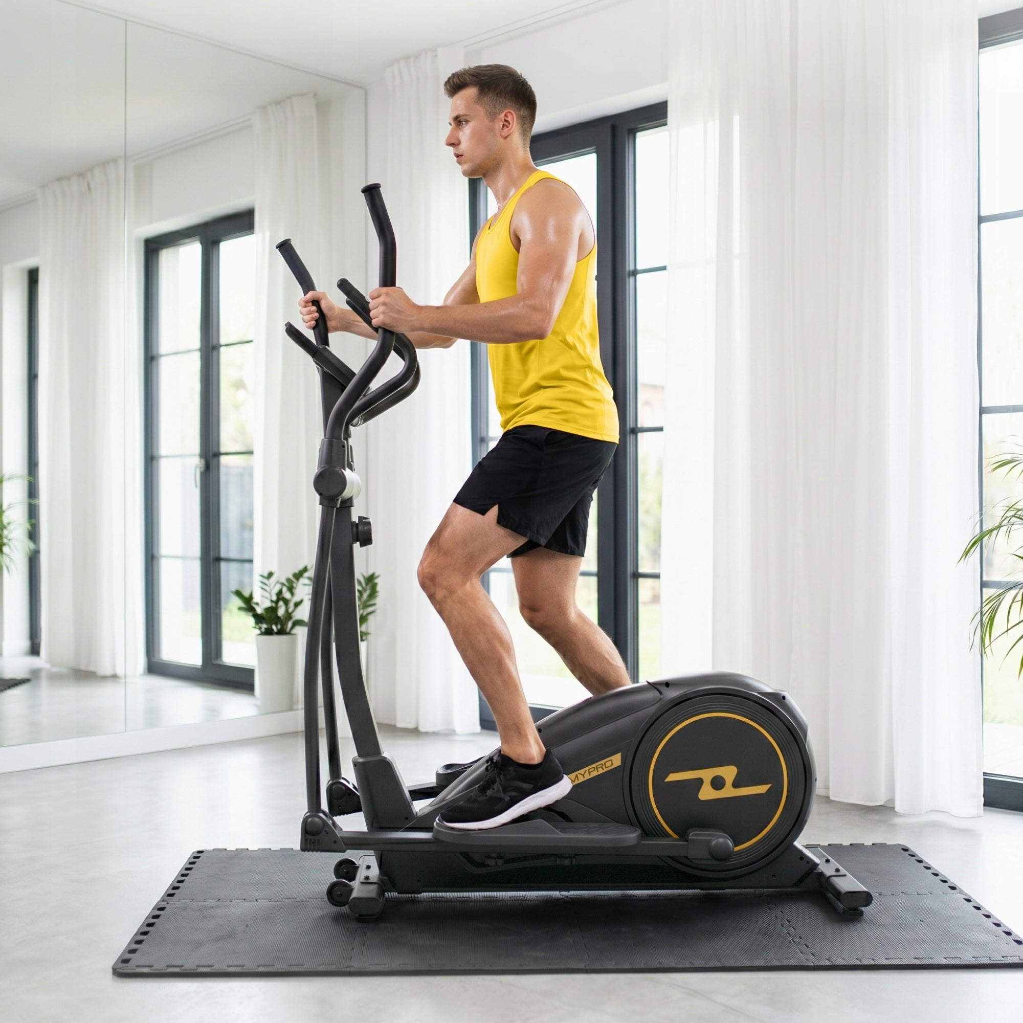 Magnetic elliptical cross trainer Home Elliptical Exercise Bike Training Packaging status original