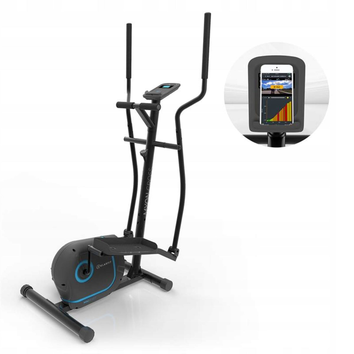 Magnetic elliptical trainer Klarfit Myon Cross 100 kg
