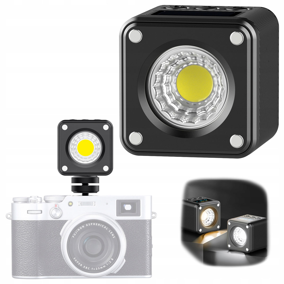 Magnetic mini LED lamp ULANZI L2 Bi-Color COB 3,5W + accessory set Packaging status original