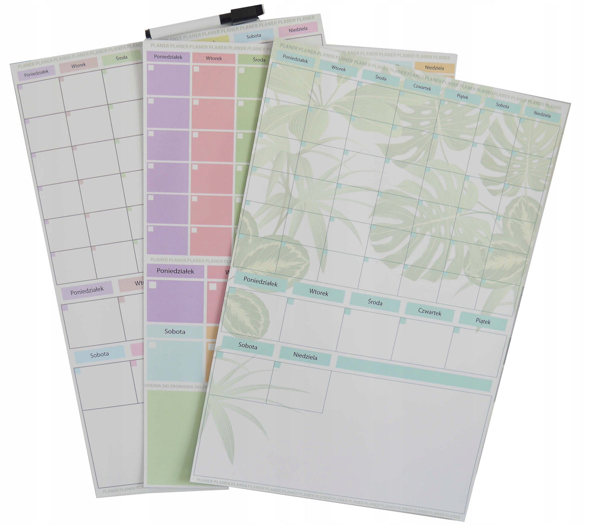 Magnetic planner weekly fridge magnet 2026 + pen MONSTERA 31X46 Manufacturer code 0564