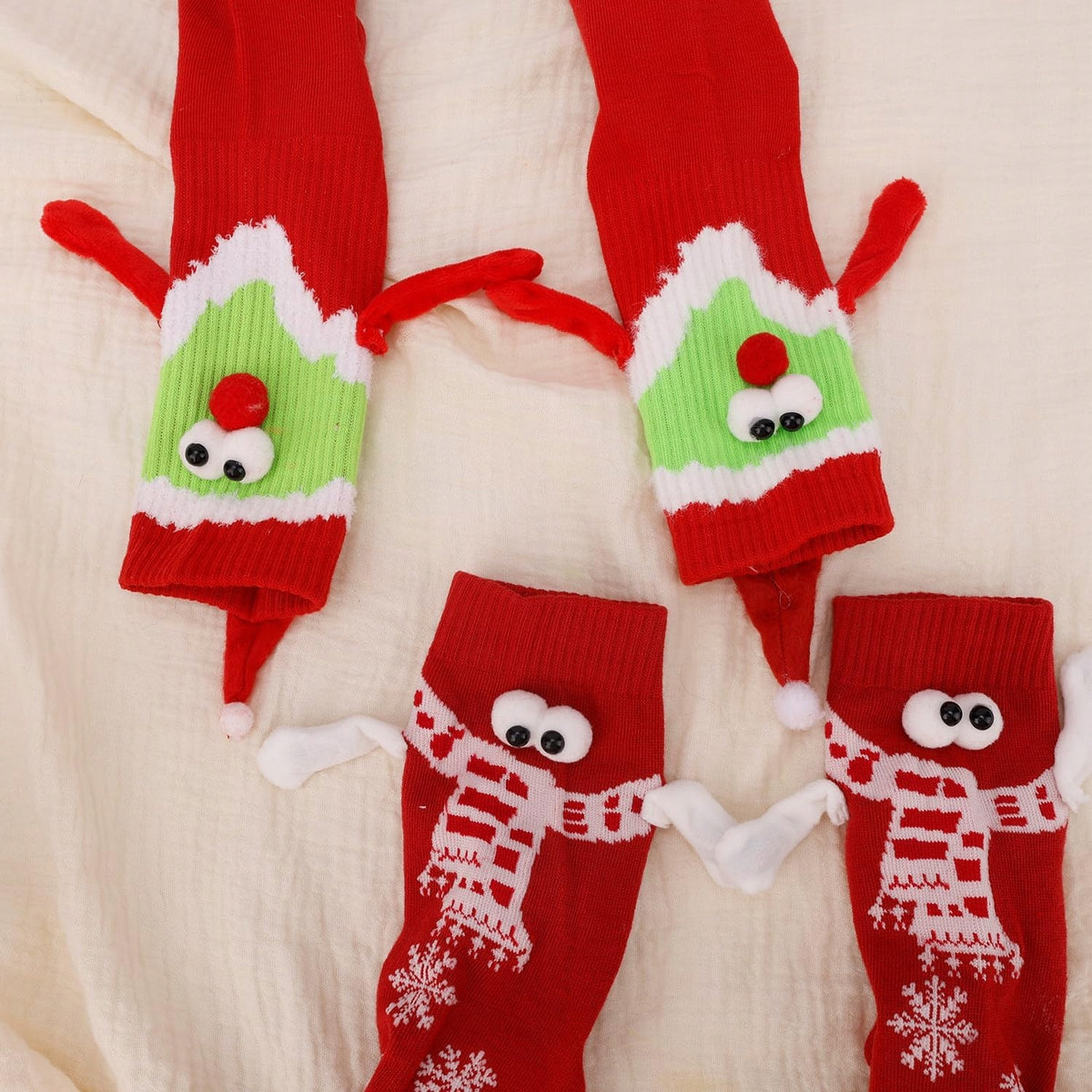 Magnetic socks for the holidays 2 pairs red unisex fun Manufacturer code 5908107527299