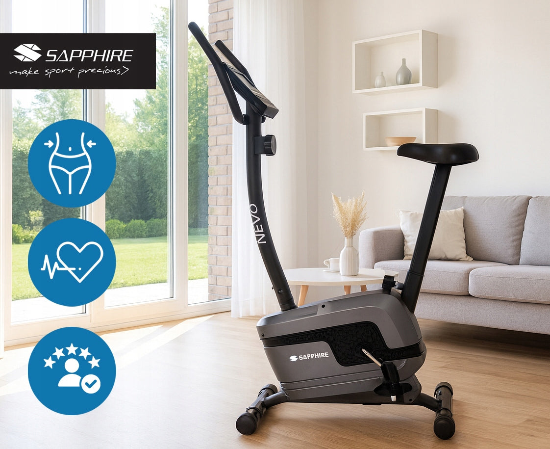 Magnetic stationary bike NEVO exercise bike SAPPHIRE Packaging status original