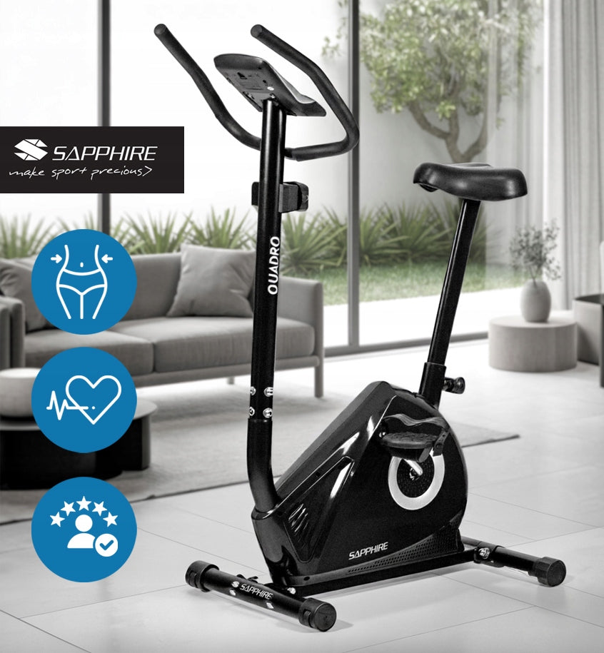 Magnetic stationary bike QUADRO exercise bike SAPPHIRE Packaging status original