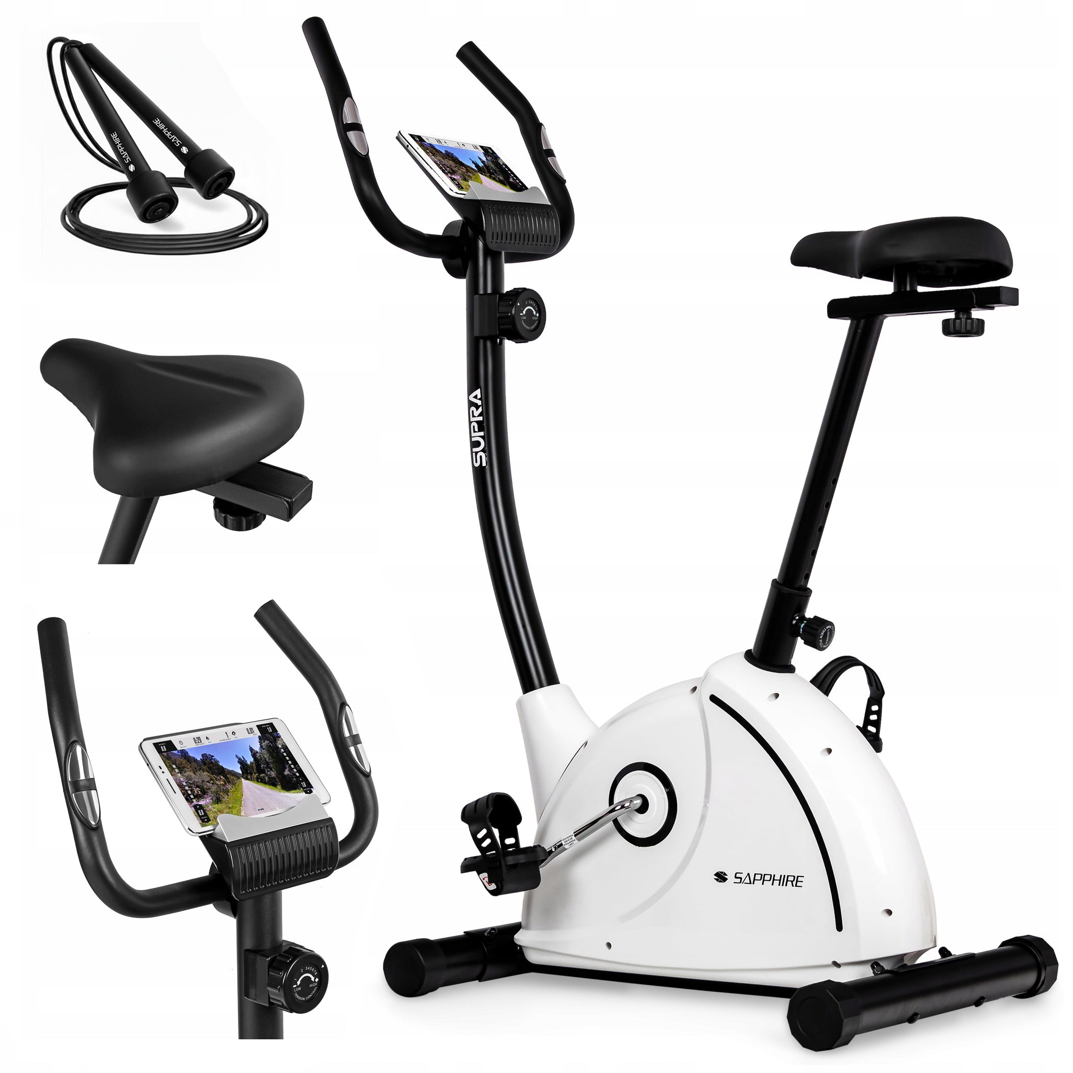 Magnetic stationary bike SUPRA exercise bike SAPPHIRE