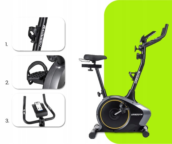Magnetic stationary exercise bike stable up to 130KG ARGO YELLOW Manufacturer code 5904906085435