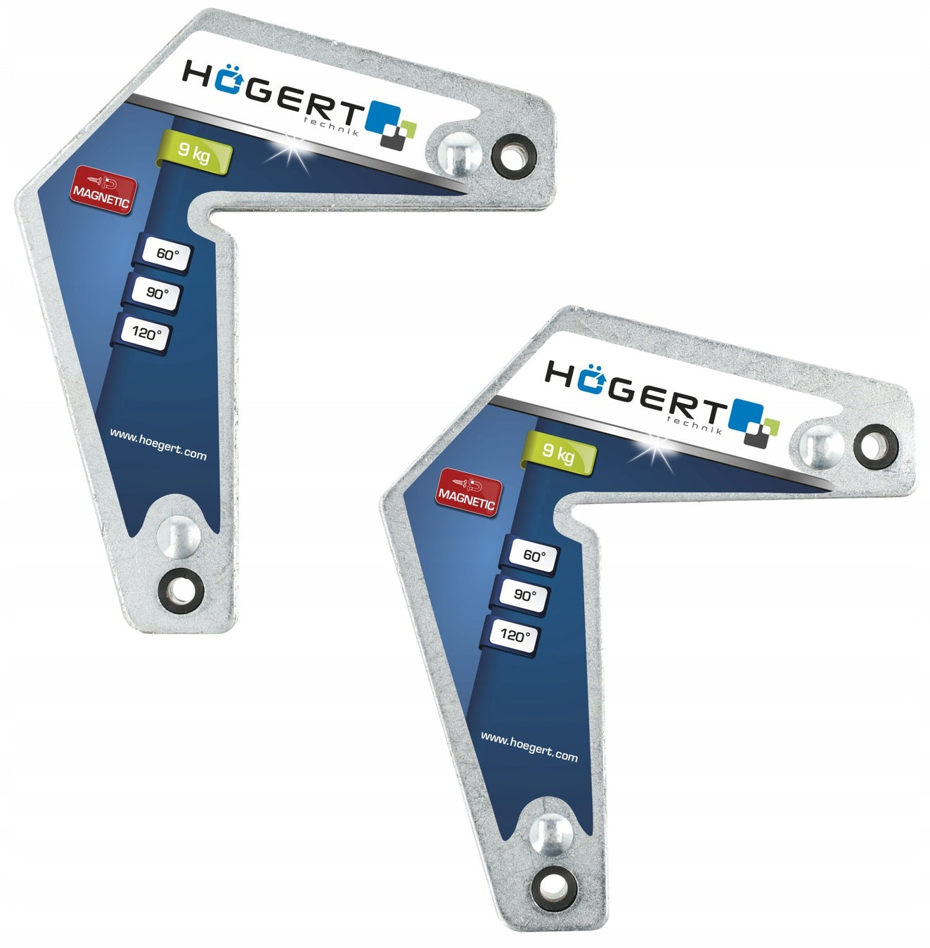 Magnetic welding angle 2x shape L 9kg