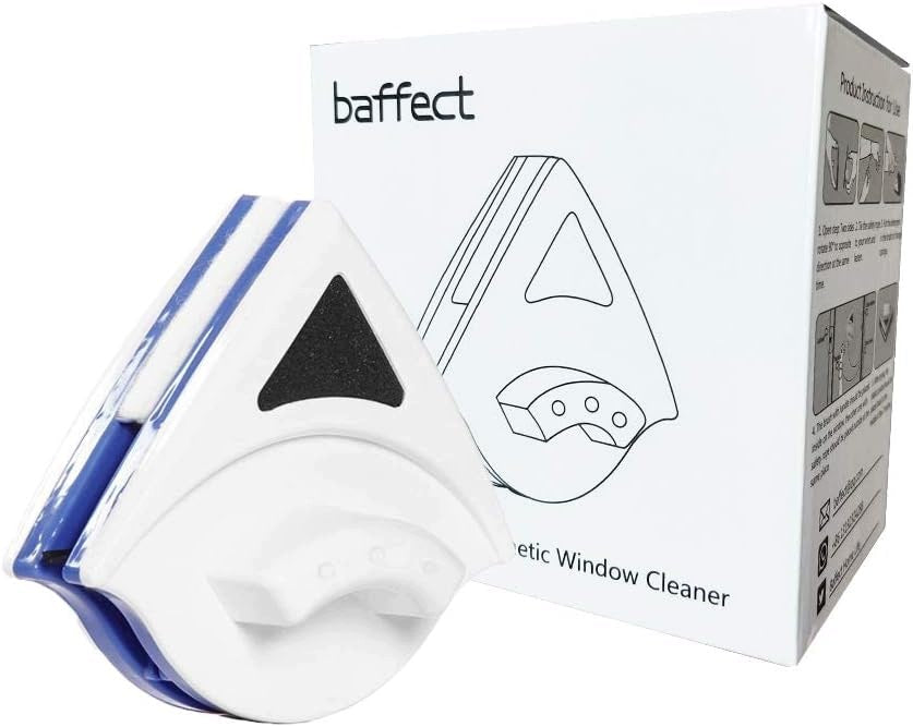 Magnetic window washer double-sided 3-8mm with safety cable Baffect