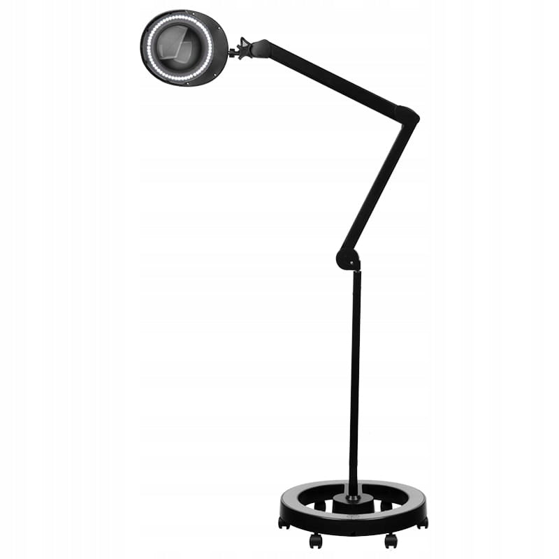 Magnifier lamp Elegante 6025 60 led smd 5d black with tripod Batteries included no
