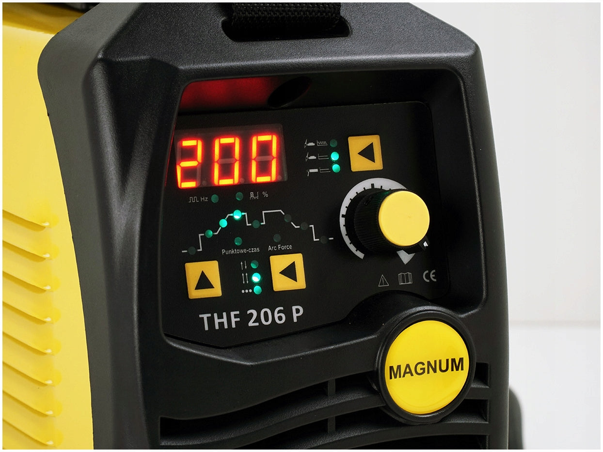Magnum THF 206P DC HF inverter welder TIG DC kit with PULSE 200A 230V Brand Magnum