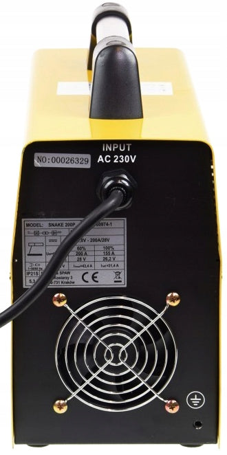 Magnum U I SNA 200II 20-200 A inverter welder Power consumption 7 kVA