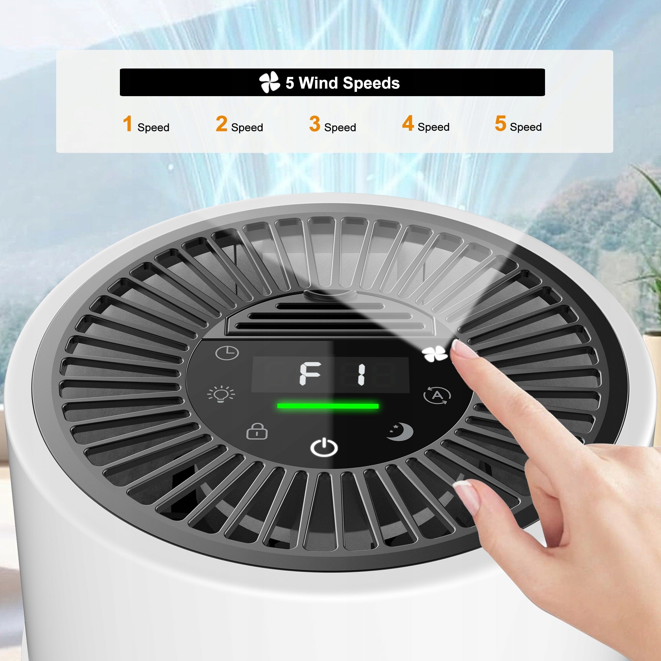 Magtalent Air Purifier with Auto PM2.5 Detection 20 m2 Hepa Filter Medical device no