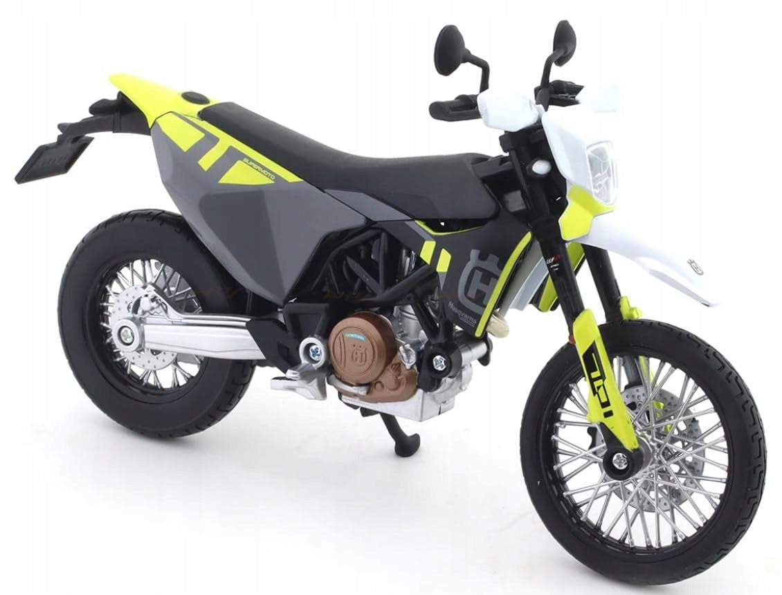 Maisto model motorcycle 2023 Husqvarna 701 Supermoto 1:12 Maisto Product weight with unit packaging 0.1 kg