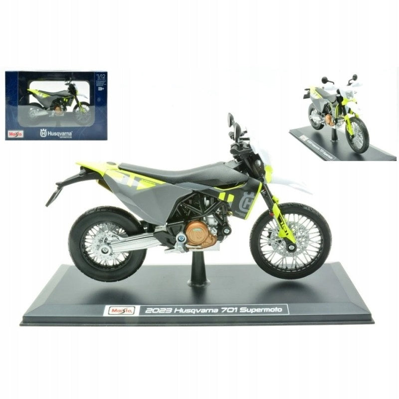 Maisto model motorcycle 2023 Husqvarna 701 Supermoto 1:12 Maisto