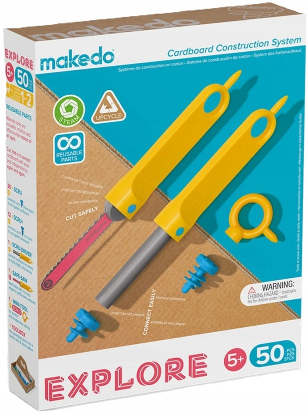 Makedo - Explore DIY Building Tool Kit 50 el.